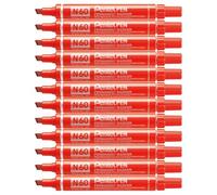 Marcador de bisel rojo permanente Pentel N60