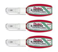 Pentel Pentex Pocket ZL103-WF - Juego de 3 correctores líquidos (4,2 ml), color blanco