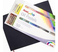 Pentel PHN-50 - Cuaderno de bocetos (tapa dura, 150 g/m²), diseño de pasteles al óleo + índigo