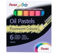 Pentel PHN-F6 pasteles fluorescentes, paquete de 6