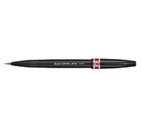 Pentel PLSESF30CB - Rotulador Pentel Artist con punta de pincel extrafina. Color rojo