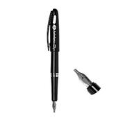 Pentel - Pluma estilográfica perfecta para caligrafía, lettering y creación de tipografías. Plumín de 1,4mm