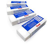 Pentel Polímero Jumbo Plástico Borradores Blanco - Pack de 4