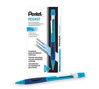 Pentel - Portaminas recargable (plástico, 12 unidades), color negro 0,5 mm