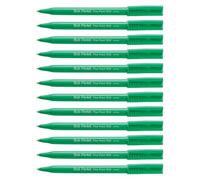 Pentel R50 Bolígrafo Verde Barril Base de Agua 0.8mm Punta 0.4mm Line Azul Ref R50-C [Paquete de 12] - Verde