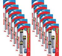 Pentel Recambio de lápiz súper Hi-Polímero, 36 por caja