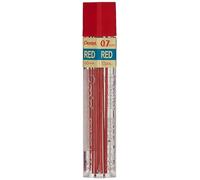 Pentel Recambio de plomo, 0.7 mm, 12/TB, rojo (PENPPR7)