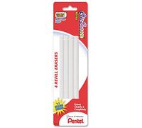 Pentel® Recambios Clic Eraser™, 8,9 cm, blanco, paquete de 4