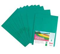 Pentel Recycology DCD64 - Sobres A4 para documentos, orientación vertical, con ventanilla, fabricado en un 50% con polipropileno reciclado, color verde