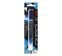 Pentel Rotulador Dual Metallic Brush Violeta/Azul metalizado, 1 unidad en blister