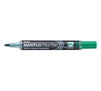 Pentel Rotulador para pizarra blanca MWL5SBF-DX Maxiflo Flex-Feel, color verde, 1 unidad
