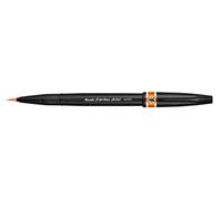 Pentel - Rotulador Pentel Artist con punta de pincel extrafina. Color naranja.
