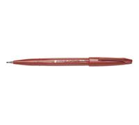Pentel - Rotulador Pentel Touch con punta de pincel. Color marrón. - Pack de 10