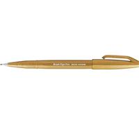 Pentel - Rotulador Pentel Touch con punta de pincel. Color beis. - Pack de 10