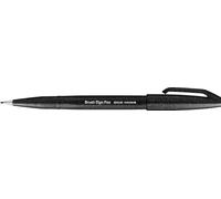 Pentel Rotulador Touch SES15C-A con punta de pincel, color negro