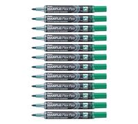 Marcador Maxiflo Flex-Feel de punta flexible para pizarra blanca. Color verde.