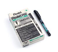 Pentel Rotuladores permanentes sin xileno/tolueno, línea de 0,8 mm, color negro