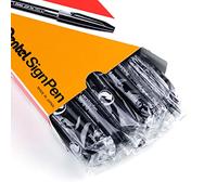 Pentel Signo Pluma, Fiber-Tipped, Tinta Negra, Caja de 12 (S520-A)
