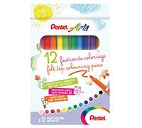 Pentel scs2e-12 - Rotuladores de tinta ultra lavables, varios colores
