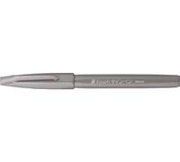 Pentel Bolígrafo SES15C-12 de punta de fibra tipo pincel color gris 1