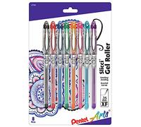 Pentel Slicci Gel Pens .25Mm 8/Pkg