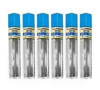 Pentel Super Polymer - Minas de repuesto de repuesto para lápices automáticos y mecánicos (paquete de 6, 0,7 mm HB)