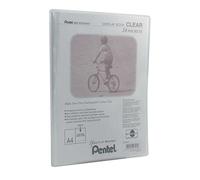 Pentel transparente Visión libro con 20 bolsillos de Parent, color transparente