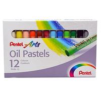 Pentel PHN-12 - Caja de 12 pasteles de aceite, colores surtidos