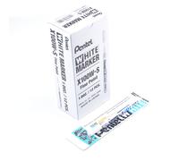 Pentel Weißer Permanent-Marker X100W, Rundspitze - 1,0 mm Cónica extrafina
