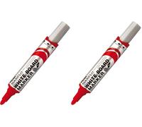 Pentel Whiteboard-Marker MAXIFLO MWL5M, rojo, 1 unidad (Paquete de 2)