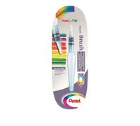 Pentel XFRH/1-MH - Blister Pincel de Agua con depósito para líquidos. Punta Plana, Transparente, Plano/Medio