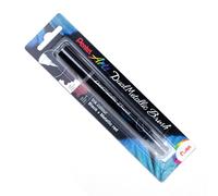 Pentel XGFH-DAX Dual Metallic Brush - Rotulador pincel relleno de tinta líquida