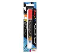 Pentel XGFH-DFX - Rotulador de punta de pincel metálico doble, color naranja y amarillo metálico