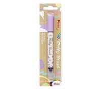 Pentel XGFH-PVX Milky Brush - Rotulador con pincel líquido, color pastel de secado mate, color morado pastel, 1 unidad = 5 unidades en blíster