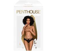 Penthouse Adore Me Panties Negro S M - Lencería Elegante Con Comodidad Para Todas Las Ocasiones - S/M / NEGRO
