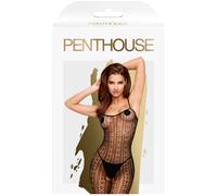 Penthouse, Medias de cuerpo entero abiertas, Medias de cuerpo entero, diferentes tamaños, Lencería, 'Dark wish', negro, Talla: XL