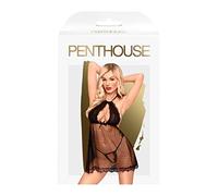 Penthouse, Picardías, diferentes tamaños, Lencería, 'Libido boost', 2 piezas, negro, Talla: M/L