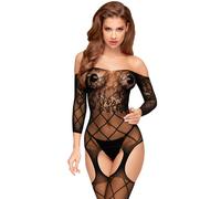 PENTHOUSE Top Notch Bodystocking XL - Lencería Elegante Con Diseño Que Se Adapta A Tu Silueta - S/M/L