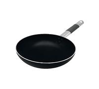 Pentole Agnelli Alblack-Sartén Baja para Ensalada, de Aluminio, Metal, Negro, 36 cm