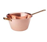 Pentole Agnelli ALCM165M20 Caldero de cobre con mango de latón, 20 cm