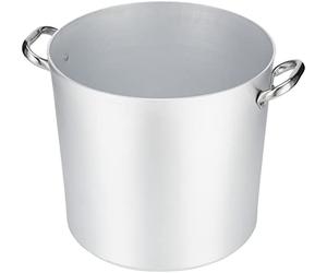 Pentole Agnelli ALMA10332 Olla alta con dos asas Acero inoxidable, aluminio profesional 3 milímetros, 24 l