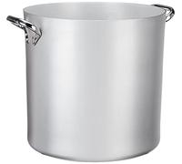 Pentole Agnelli ALMA10340 Olla Alta con Dos Manijas Acero Inoxidable, Aluminio Profesional 3 mm, 46.5 l