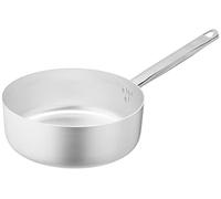 Pentole Agnelli ALMA10724 Cacerola Baja con Mango de Acero, Aluminio Profesional 3 mm, 24 cm