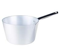 Pentole Agnelli ALMA10914 Cacerola cónica con Mango de Acero, Aluminio Profesional 3 mm, 14 cm