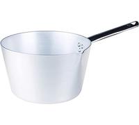 Pentole Agnelli ALMA10920 Cacerola cónica con Mango de Acero, Aluminio Profesional 3 mm, 20 cm