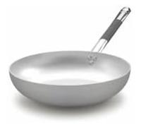 Pentole Agnelli ALMC111BPIC32 Ollas Línea de inducción de Aluminio Bandeja avellanada Alta, Fondo de inducción con 1 manija fría, 32 cm