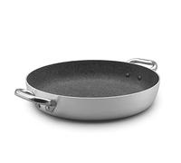 Pentole Agnelli ALSA110G40 Línea Shark Skin Inducción, Cacerola, Antiadherente, con 2 asas de acero inoxidable, 40 cm