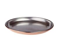 Pentole Agnelli Bandeja Plana de Cobre para ostras, diámetro 36 cm, Plata, Talla única
