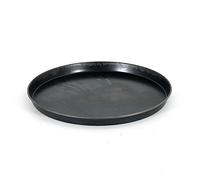 Pentole Agnelli COFE43B28 - Molde Redondo de Chapa Azul para Pizzas, Negro, 28 x 28 x 2,5 cm, 1 Unidad