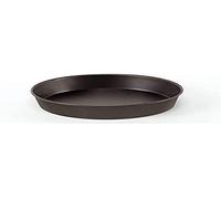 Pentole Agnelli COFE43BB32 - Molde redondo alta de chapa azul para pizzas, negro, 32 x 32 x 4 cm, 1 unidad